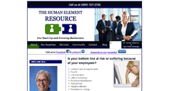 Desktop Screenshot of humanelementresources.com